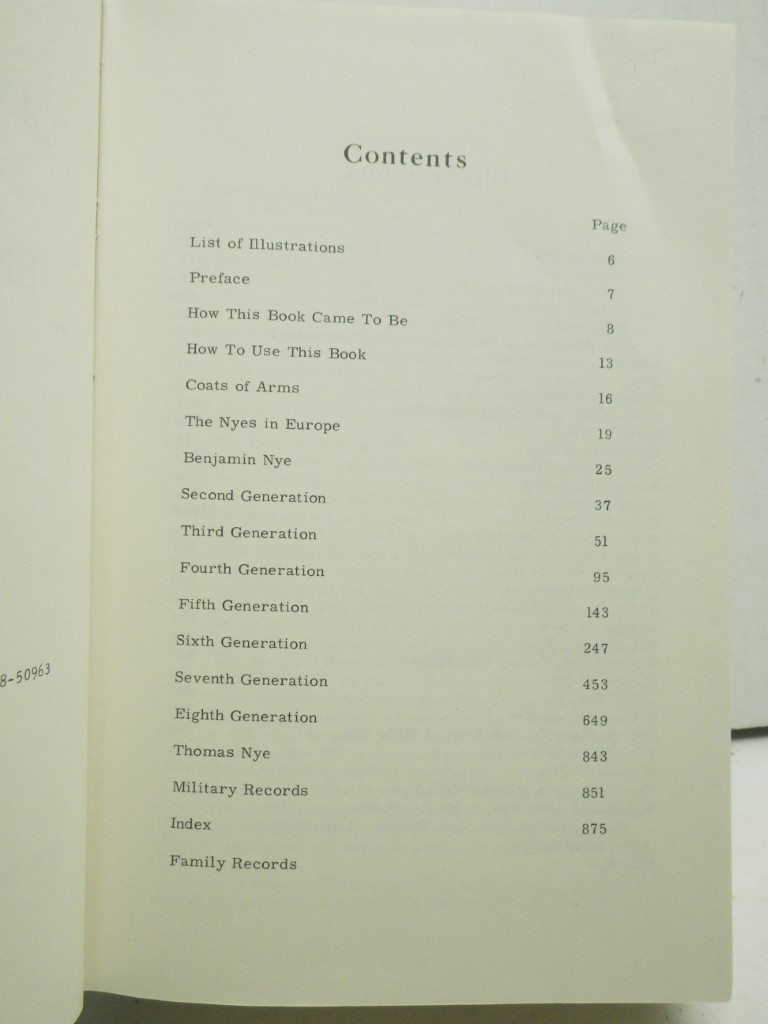 Image 3 of A Genealogy of American Nyes of English Origin, Vol. I, Generations 1 through 8