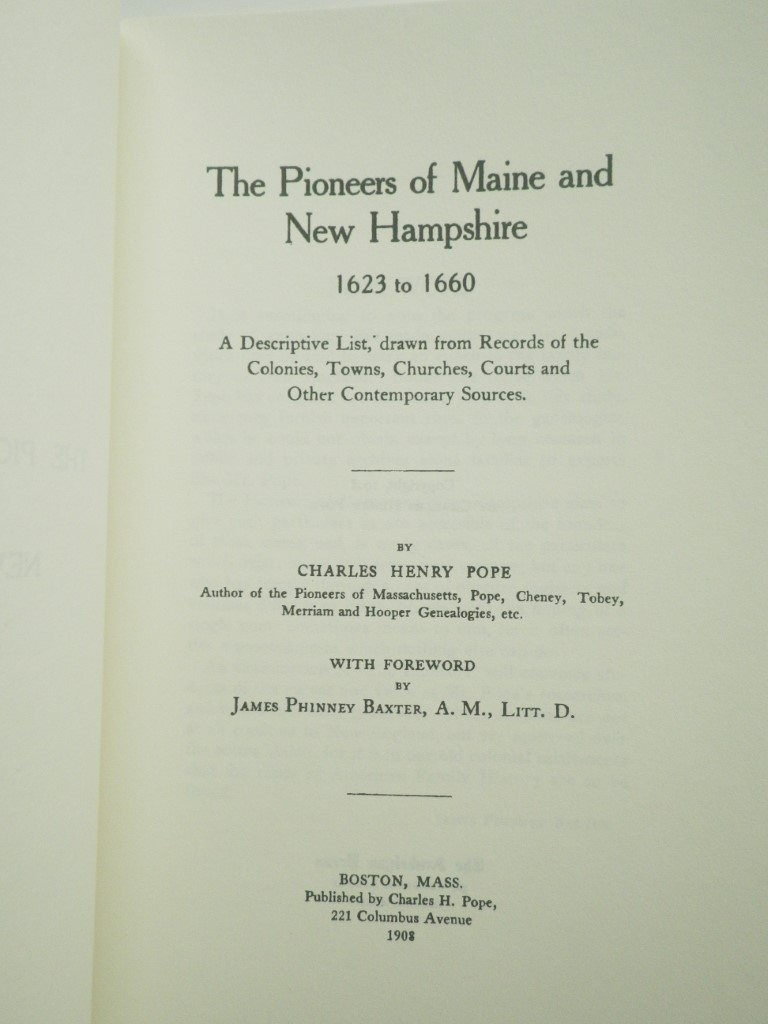 Image 2 of Pioneers of Maine and New Hampshire, 1623-1660