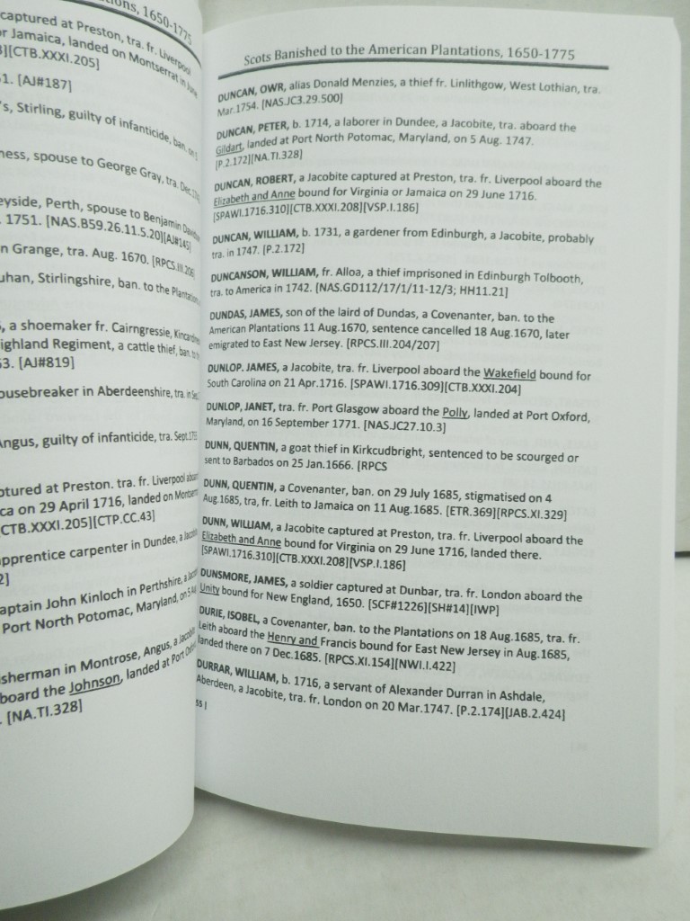 Image 2 of Directory of Scots Banished to the American Plantations, 1650-1775. Second Editi