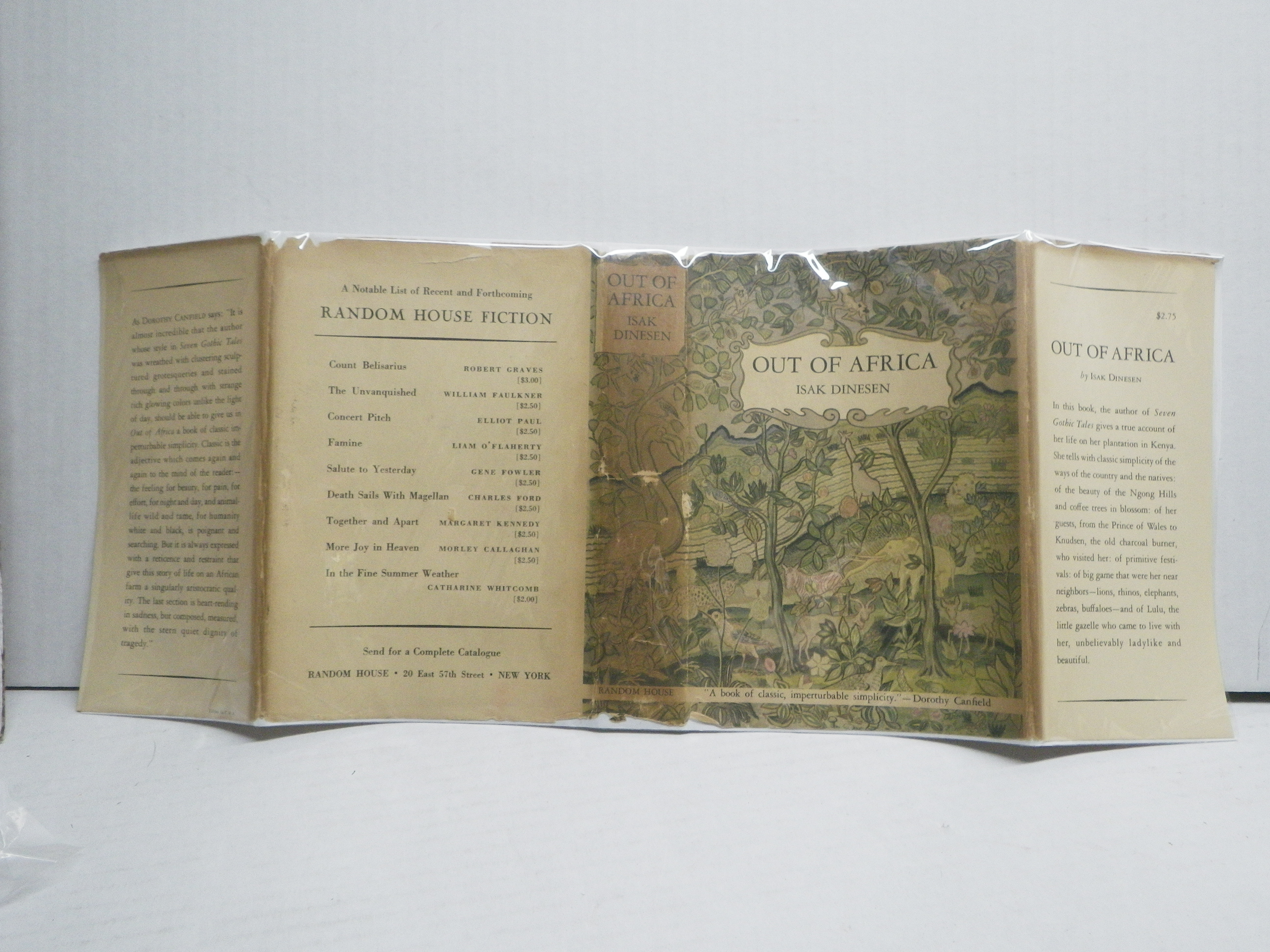 Image 5 of Out of Africa (1938) First Edition Hardcover Book in Dust Jacket