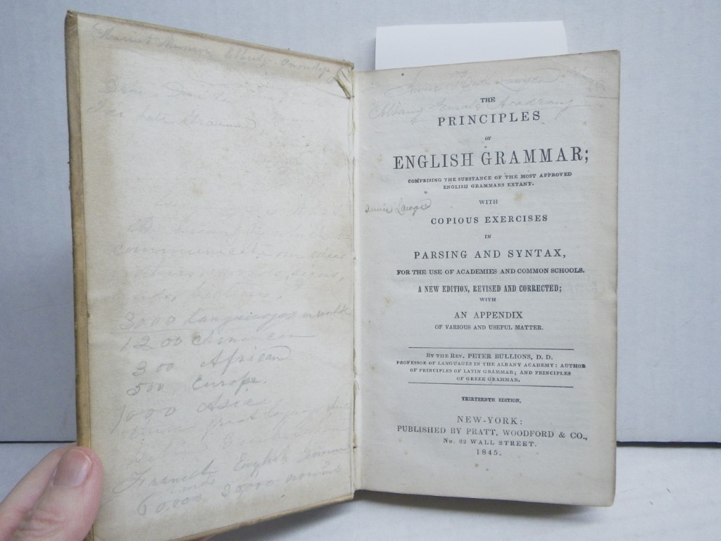 Image 2 of The Principles of English Grammar; Comprising the Substance of the Most Approved