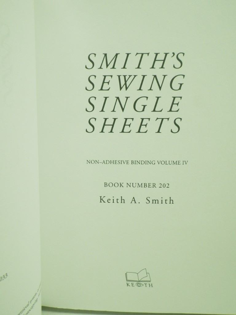 Image 1 of Non-Adhesive Binding, Vol. 4: Smith's Sewing Single Sheets