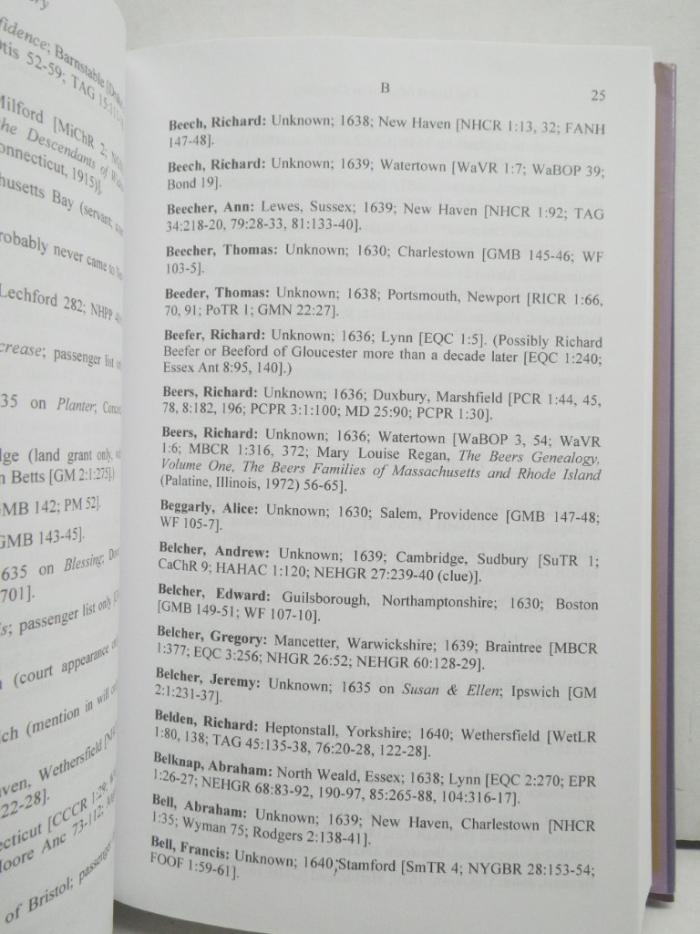 Image 2 of The Great Migration Directory: Immigrants to New England, 1620-1640, a Concise C