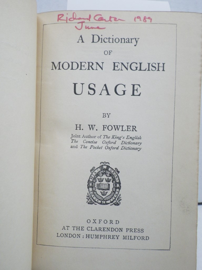 Image 1 of A Dictionary of Modern English Usage