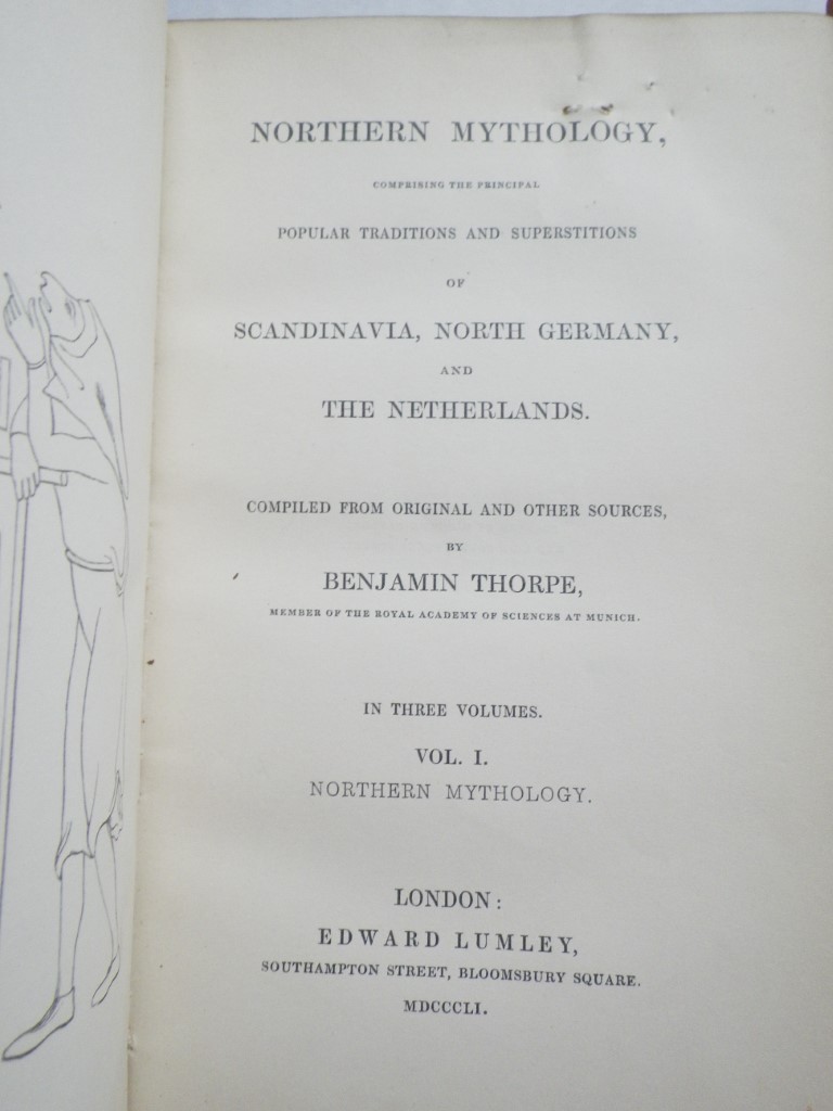 Image 2 of NORTHERN MYTHOLOGY OF SCANDINAVIA, NORTH GERMANY, AND NETHERLANDS, 3 volumes