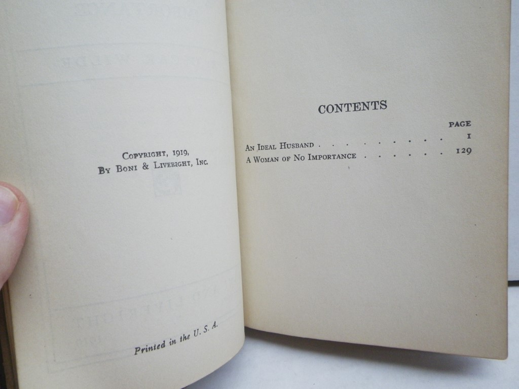 Image 2 of An Ideal Husband / a Woman of No Importance