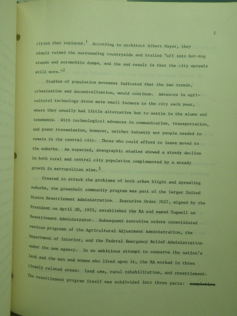 Image 2 of The Greenbelt Community Program: Reaction and Response