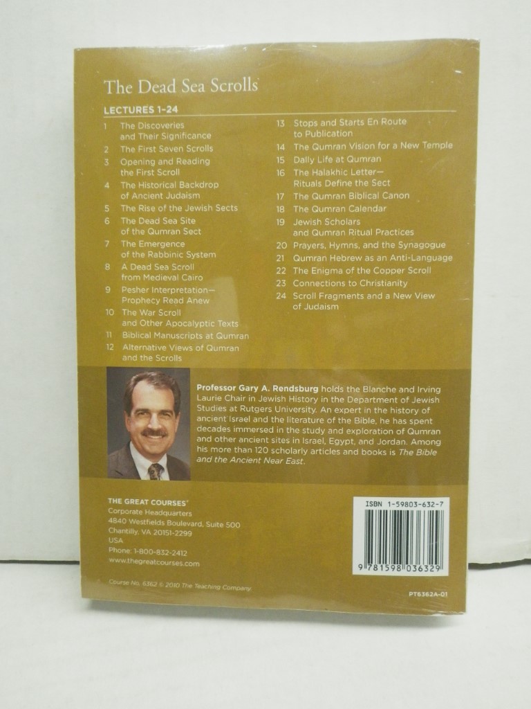 Image 1 of Dead Sea Scrolls (The Great Courses, Number 6362)- transcript book only