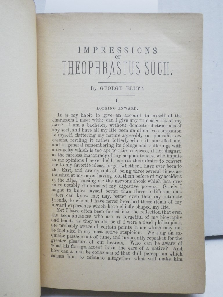 Image 1 of Theophrastus Such and Other Stories