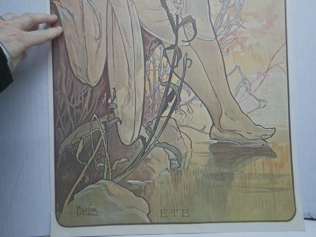 Image 1 of Mucha Poster, 27x13