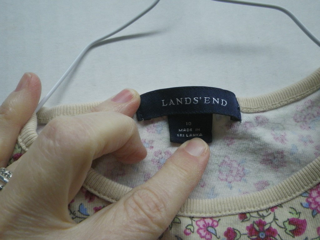 Image 6 of Land's End Girls Flower Print dress, size 10