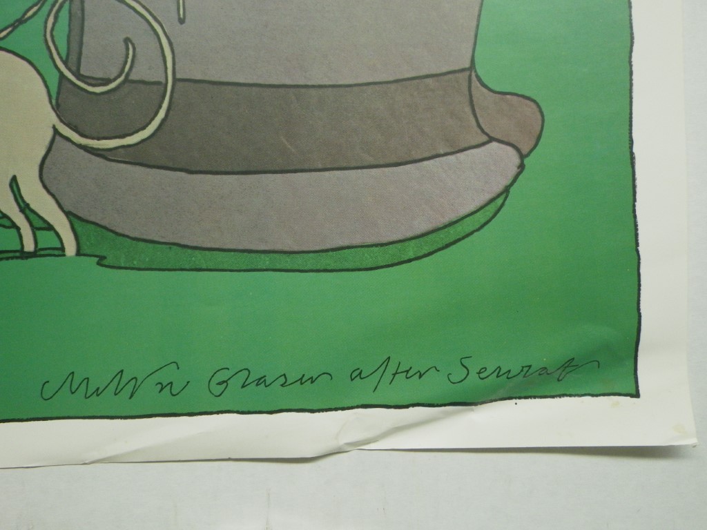 Image 1 of Milton Glaser Poster, 35x 24