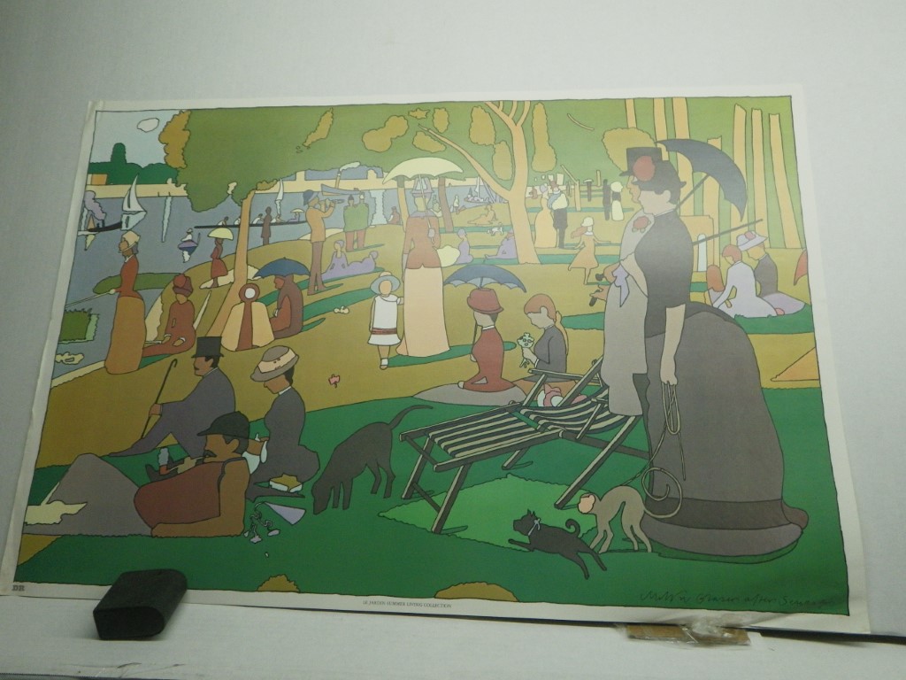 Milton Glaser Poster, 35x 24, Le Jardin Summer Living Collection, vintage, good