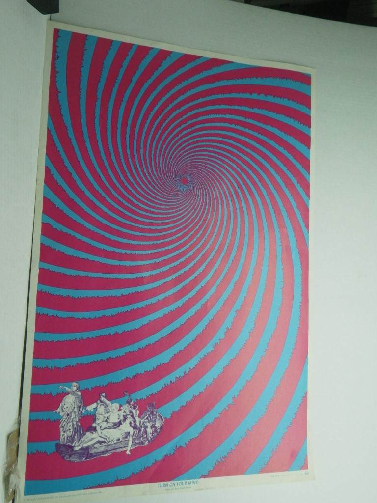 Turn on Your Mind Poster, 35x 23,  vintage 1967, Satty
