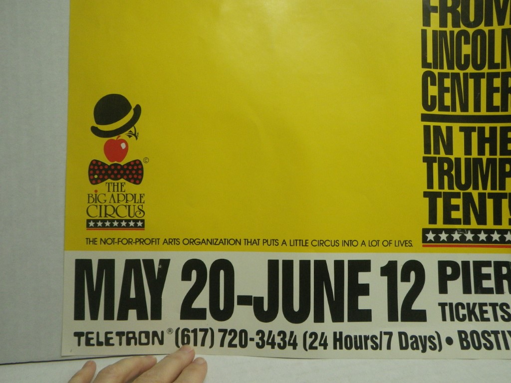 Image 3 of Big Apple Circus Poster, 35x 23