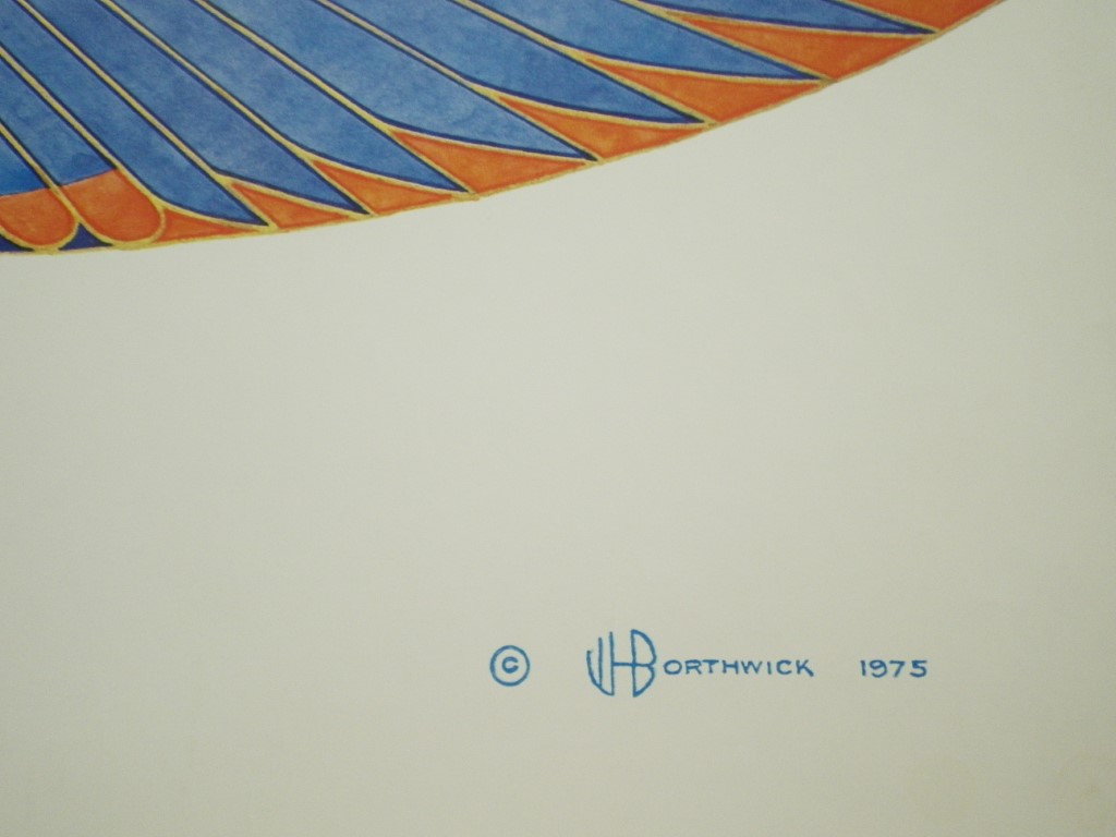 Image 1 of Winged Sun Poster, 30x 15