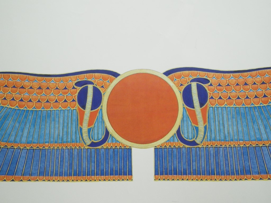 Image 2 of Winged Sun Poster, 30x 15