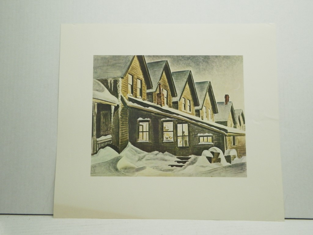 Charles E Burchfield Poster, 18x16, Six O'Clock, vintage