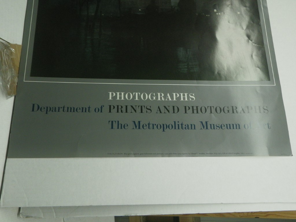 Image 1 of Vtg The Flatiron Poster, Steichen 37x 25