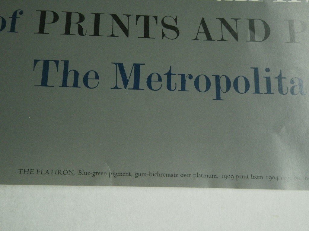 Image 2 of Vtg The Flatiron Poster, Steichen 37x 25