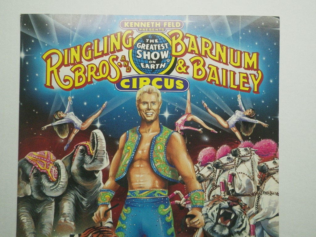 Image 1 of VTG ORG Barnum & Bailey Circus, Gunther Gebel-Williams Farewell Tour Poster 1988