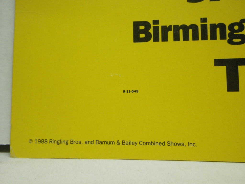 Image 3 of VTG ORG Barnum & Bailey Circus, Gunther Gebel-Williams Farewell Tour Poster 1988