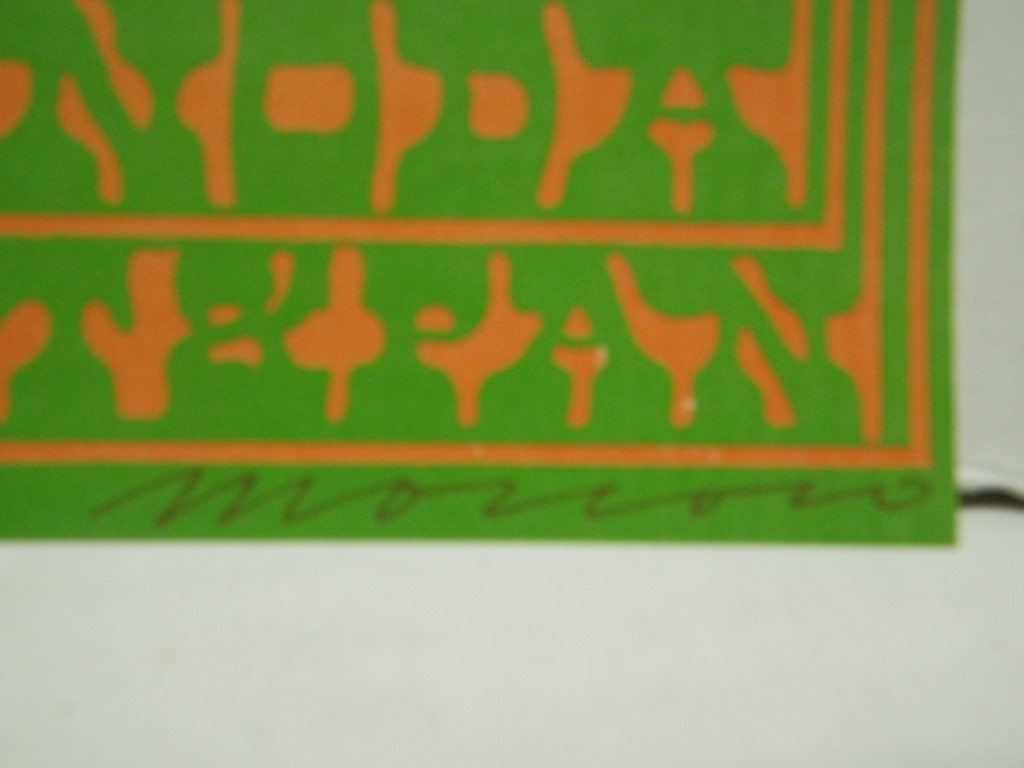 Image 4 of CANNED HEAT NEON ROSE 1967 concert poster VICTOR MOSCOSO,  20X 14