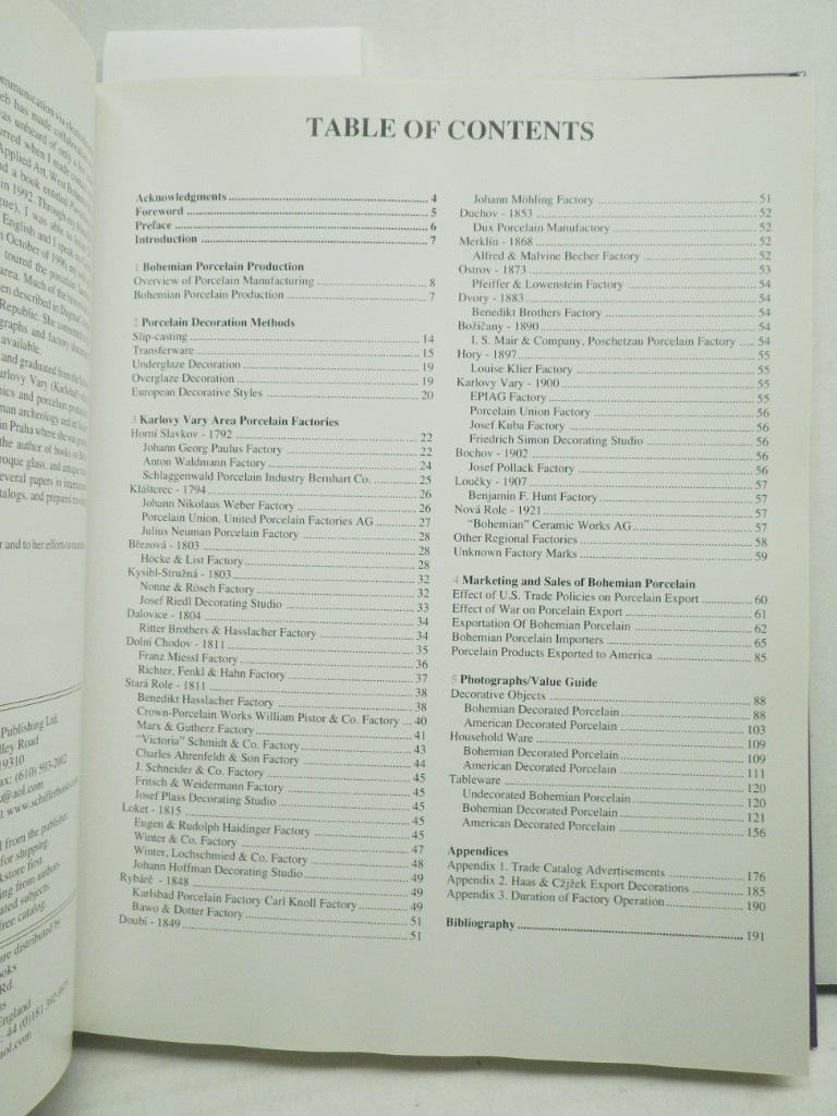 Image 1 of Bohemian Decorated Porcelain (A Schiffer Book for Collectors), signed