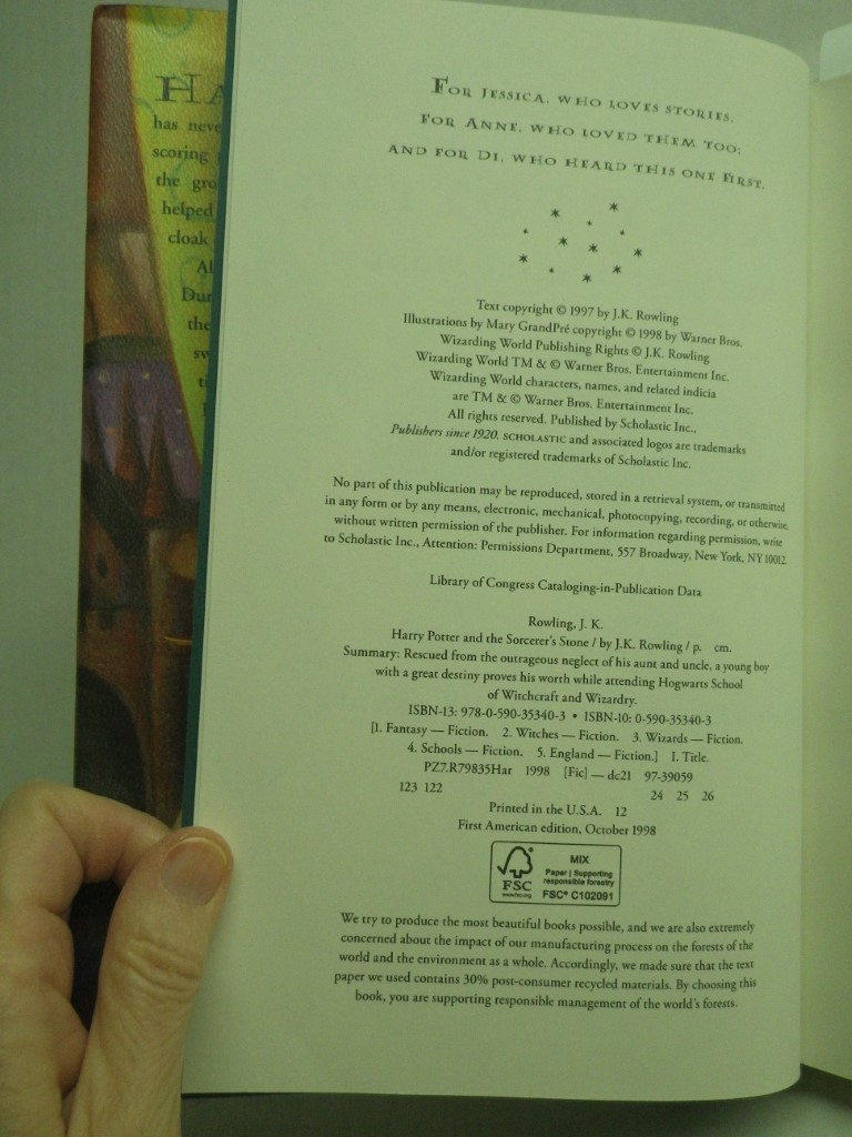 Image 1 of Harry Potter and the Sorcerer's Stone (Harry Potter, Book 1) 