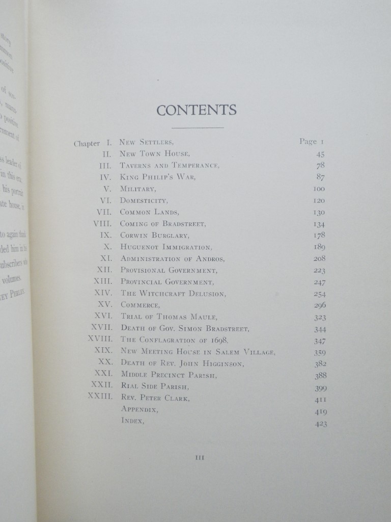 Image 5 of The History of Salem, Massachusetts (3 volumes) 1626-1637, 1638-1670, 1671-1716