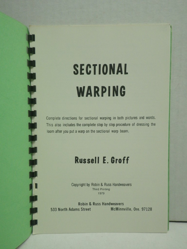 Image 1 of Sectional Warping Made Easy, 3rd printing