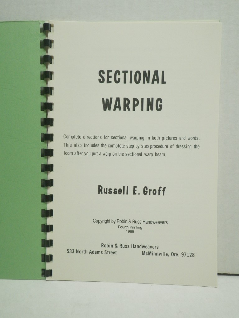 Image 2 of Sectional Warping Made Easy, 4th printing