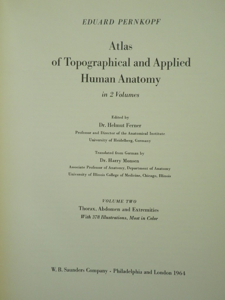 Image 1 of Atlas of Topographical and Applied Human Anatomy (Volume 2):  Thorax, Abdomen an