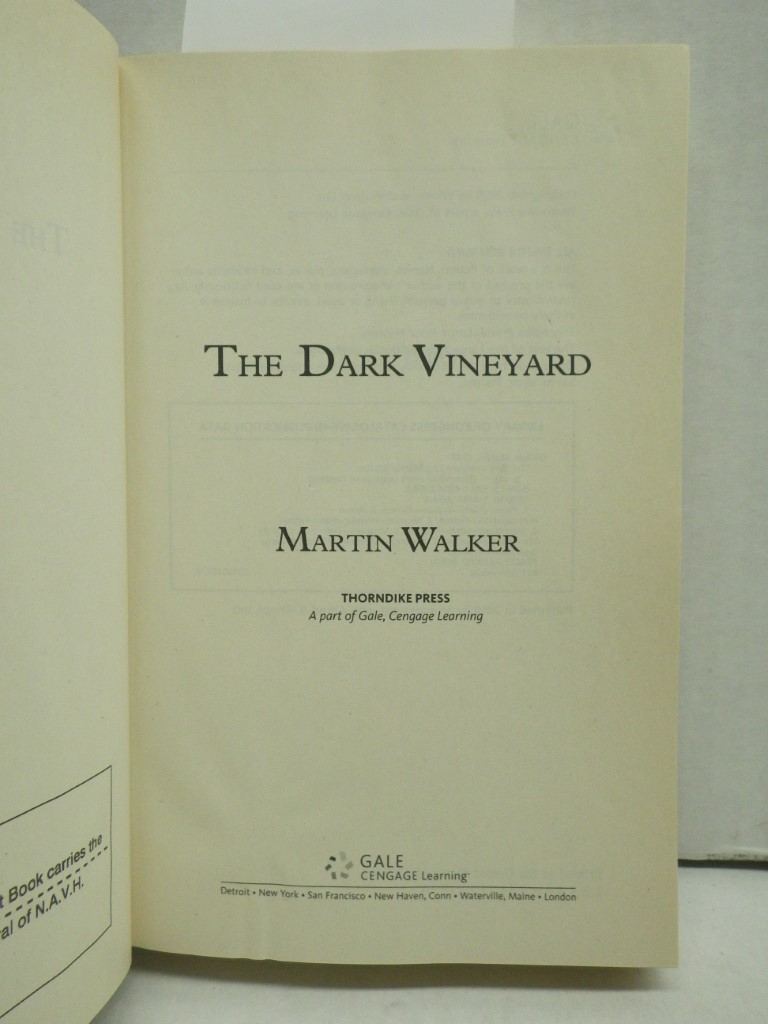 Image 1 of The Dark Vineyard (Thorndike Press Large Print Mystery)