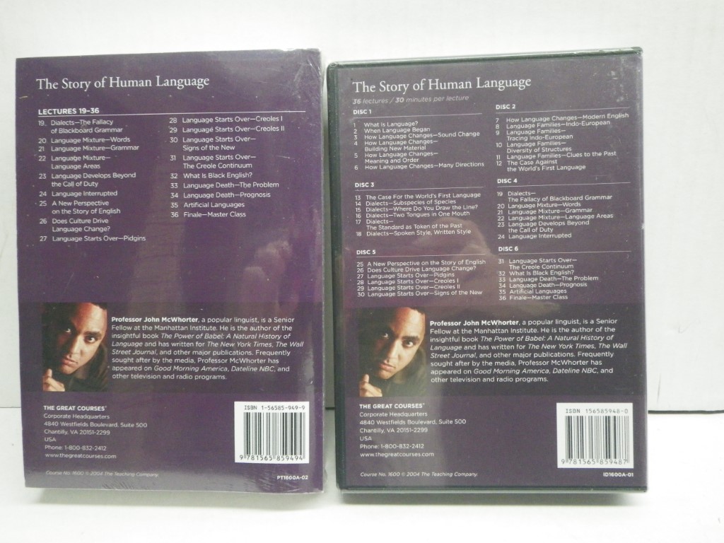 Image 1 of The Story of Human Language (Course Guidebook, 6 DVDs, 2 Transcript Books)