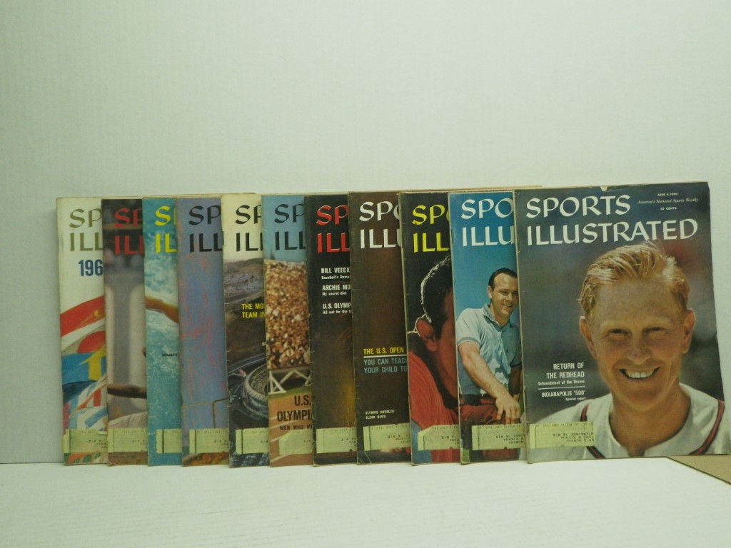 Image 3 of Lot of 43 Sports Illustrated Magazines from 1960