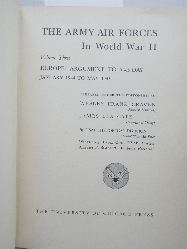 Image 1 of The Army Air Forces in World War II (Volume Three)