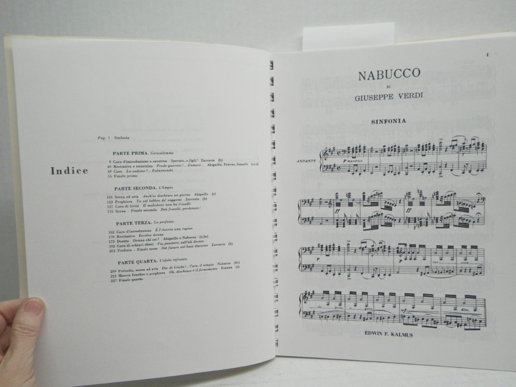 Image 1 of Nabucco: An Opera in Four Parts for Soli, Chorus and Orchestra