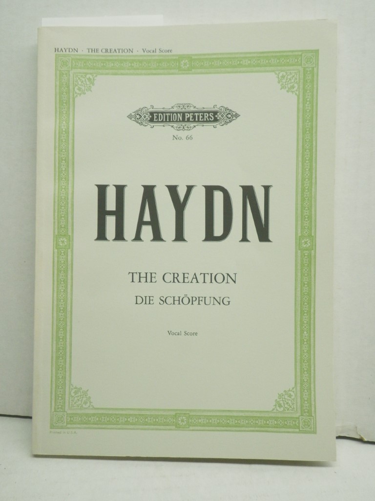 Haydn:  The Creation (Die Schopfung) Vocal Score, Edition Peters No.66