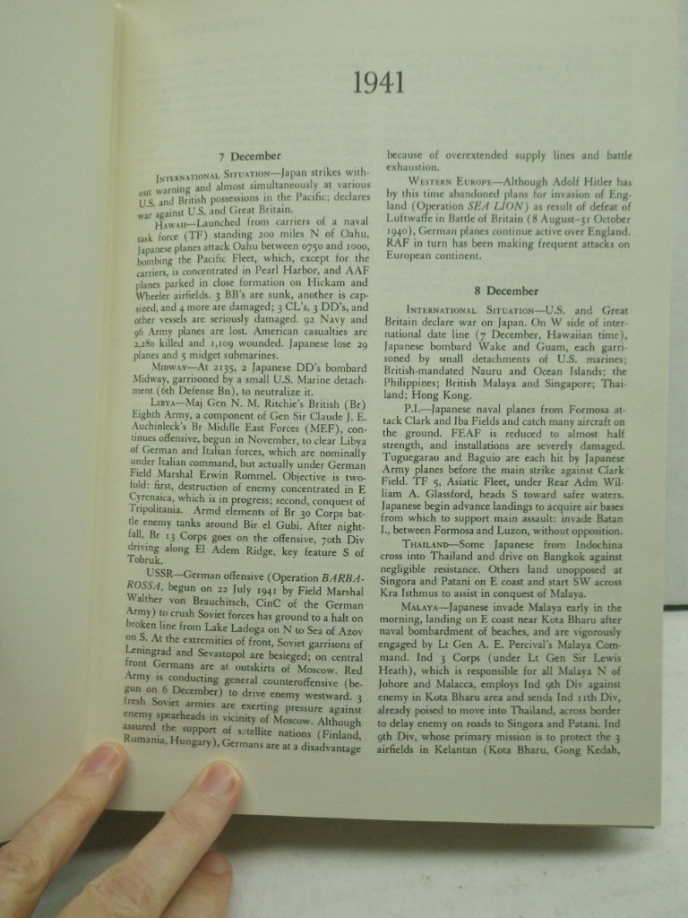 Image 2 of US Army in World War II:  Special Studies - Chronology 1941-1945