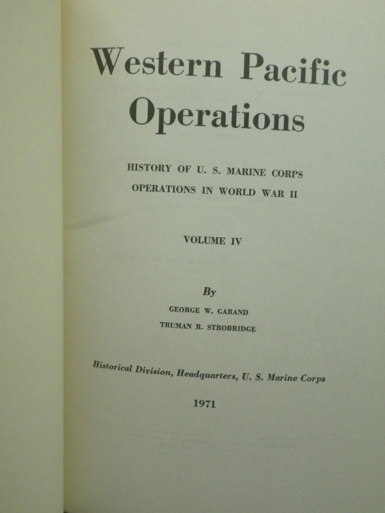 Image 1 of Western Pacific Operations (History of U.S. Marine Corps Operationbs in World Wa