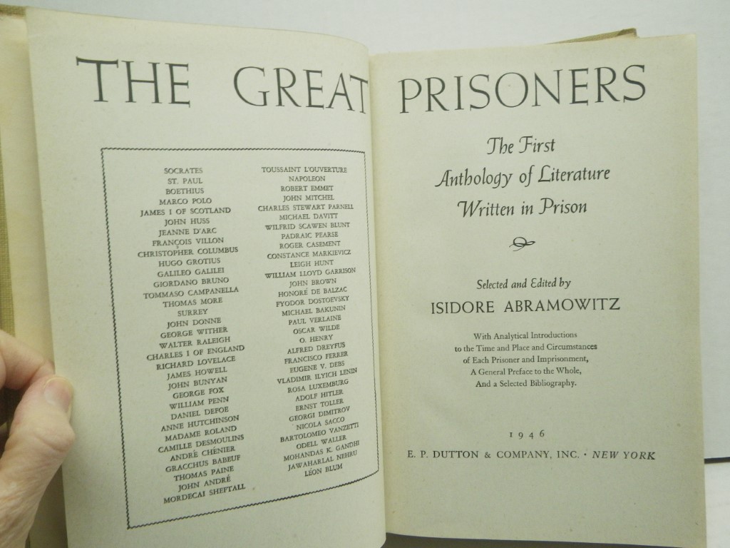 Image 1 of The Great Prisoners: :  The First Anthology of Literature Written in Prison