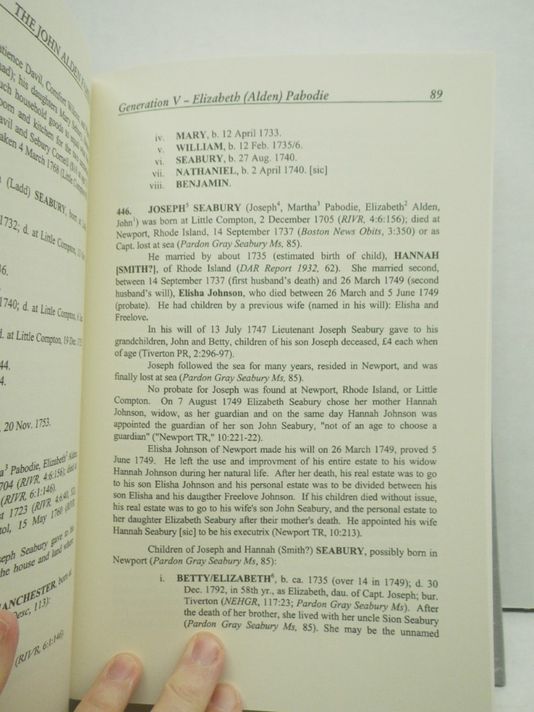 Image 2 of Mayflower Families Through Five Generations (Vol. 16, Pt. 2, John Alden) Fifth G