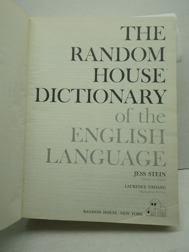 Image 2 of The Random House Dictionary of the English Language (The Unabridged Edition)