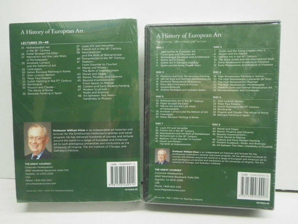 Image 1 of A History of European Art, 3 PB, 8 DVDs