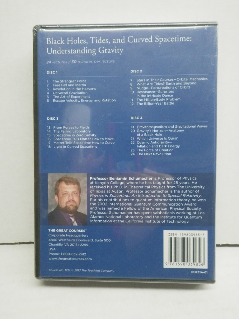 Image 1 of Black Holes, Tides, and Curved Spacetime: Understanding Gravity, 1 PB, 4 DVDs