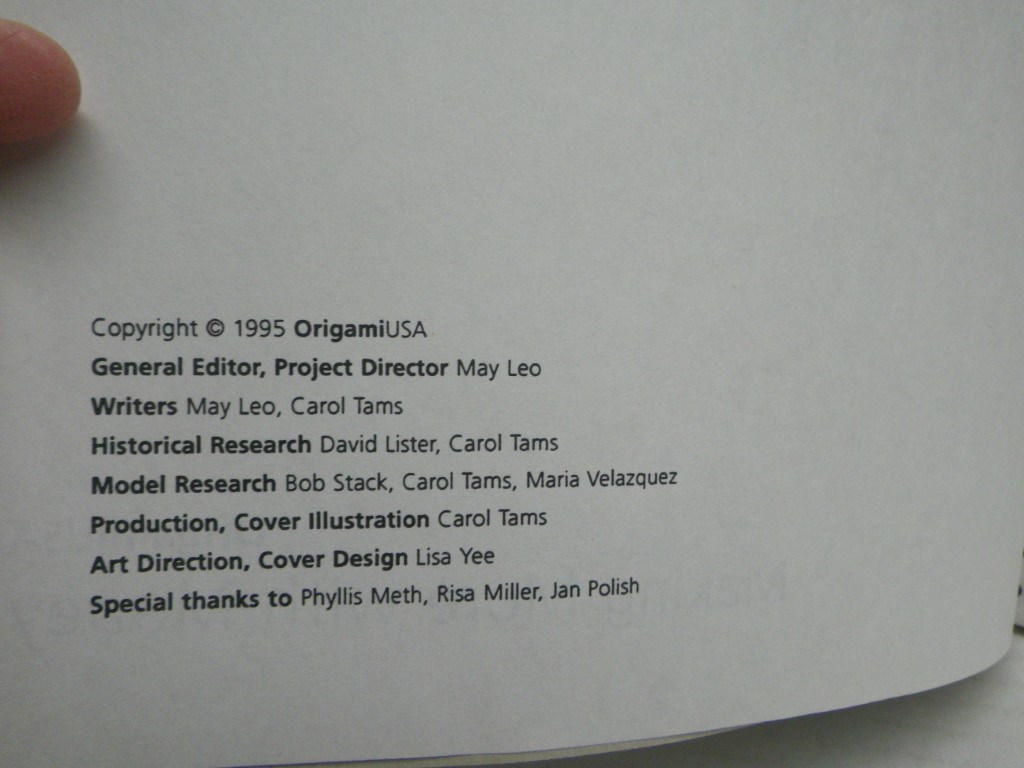 Image 7 of Origami Convention Programs (1993-2001) Plus Making More With Money
