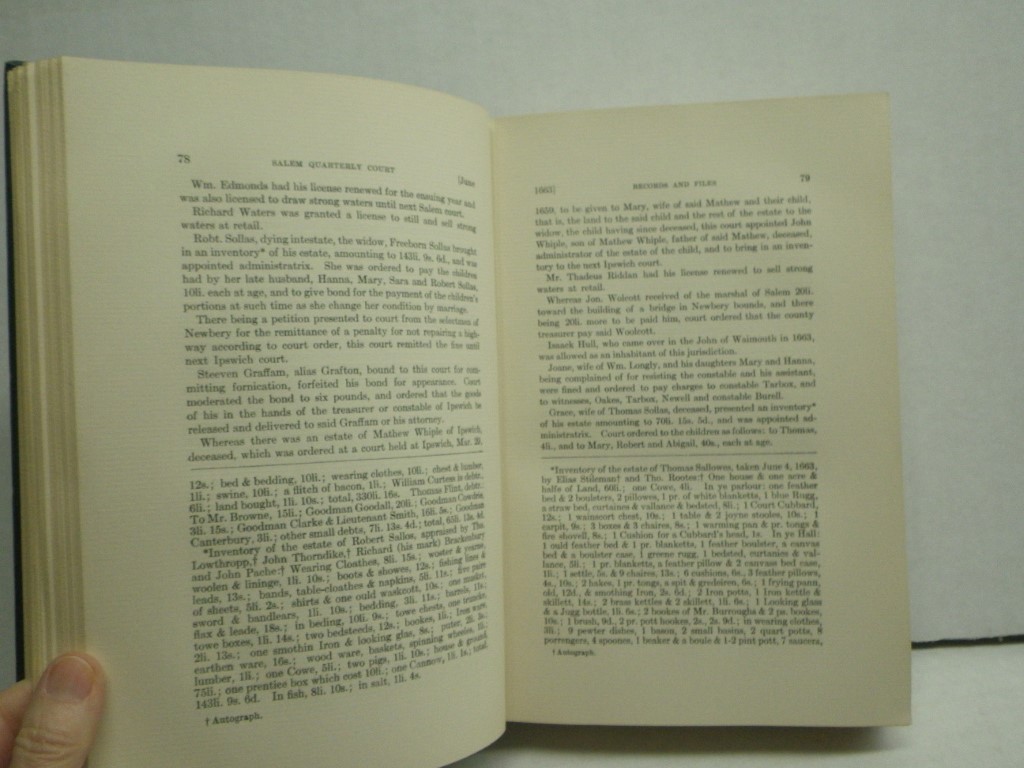 Image 2 of Records and Files of the Quarterly Courts of Essex County, Massachusetts (Volume