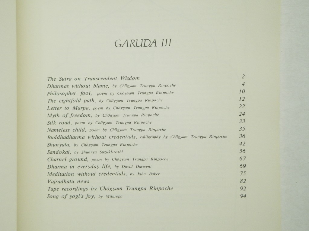 Image 1 of Garuda 3 : Dharmas Without Blame