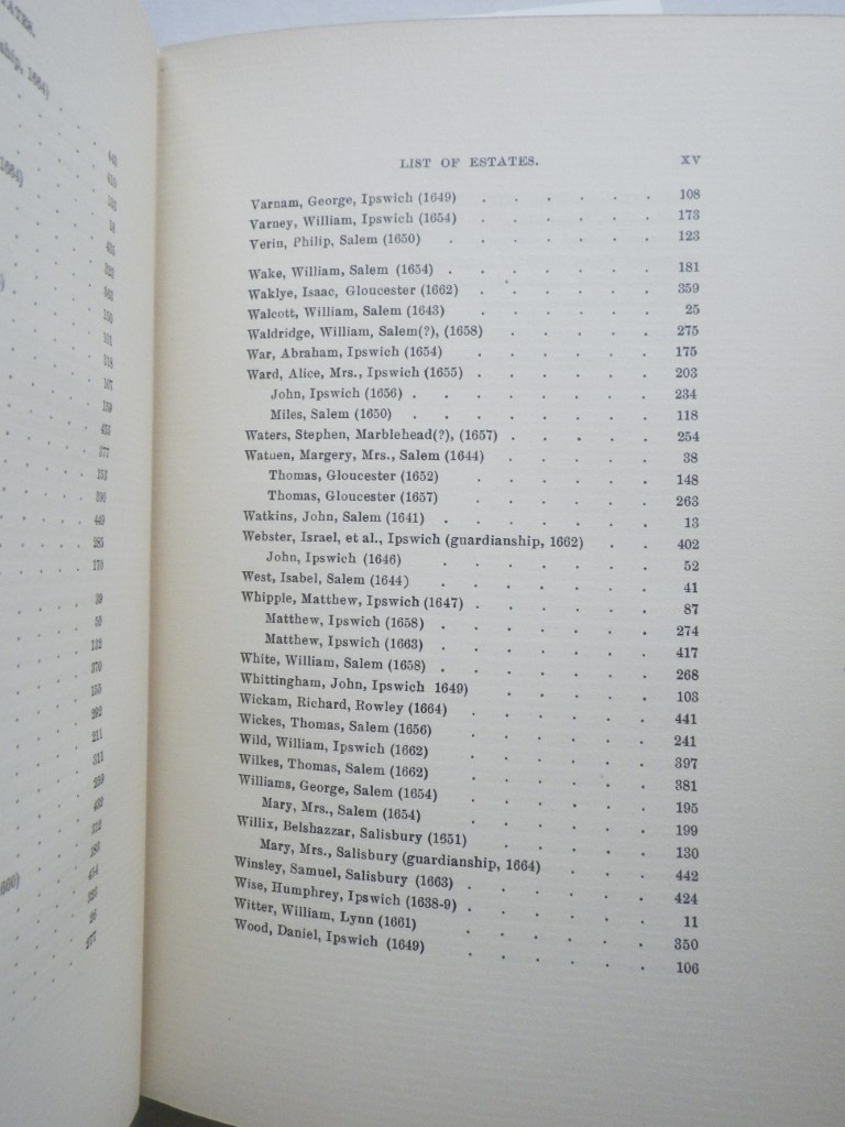 Image 6 of Probate Records of Essex County Massachusetts (Vol.I 1635-1664, vol.II 1665-1674